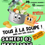 Affiche Tous à la Soupe à Soultz le samedi 2 mars 2024