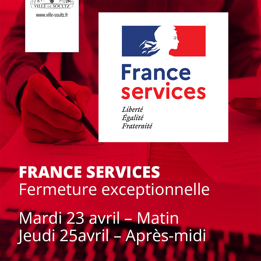 France Services – Fermeture exceptionnelle
