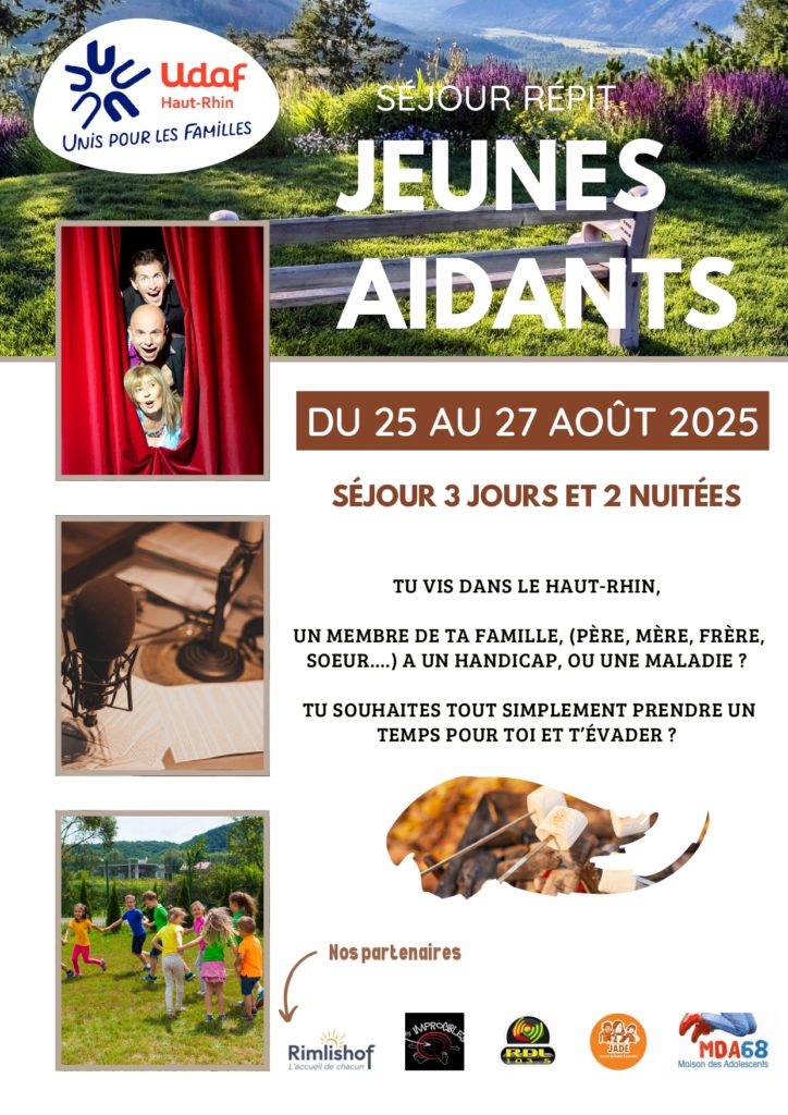 Séjour répit pour les jeunes aidants du Haut-Rhin