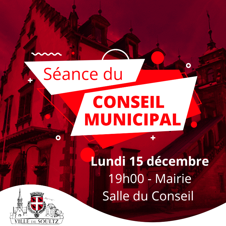 Conseil Municipal – 15 décembre