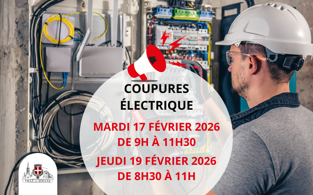 Coupures de courant pour travaux – 17/02 et 19/02