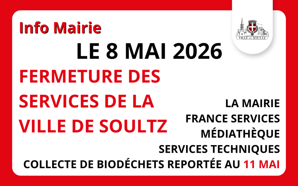 Fermeture des Services de la Mairie – 8 mai 2026