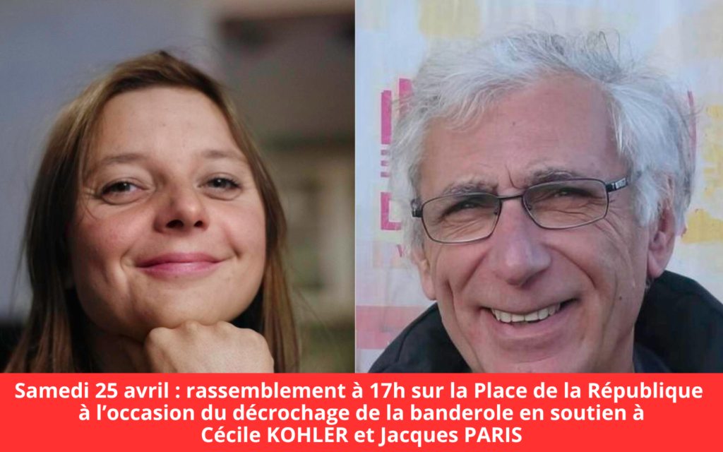 Accueil de Cécile Kohler et Jacques Paris