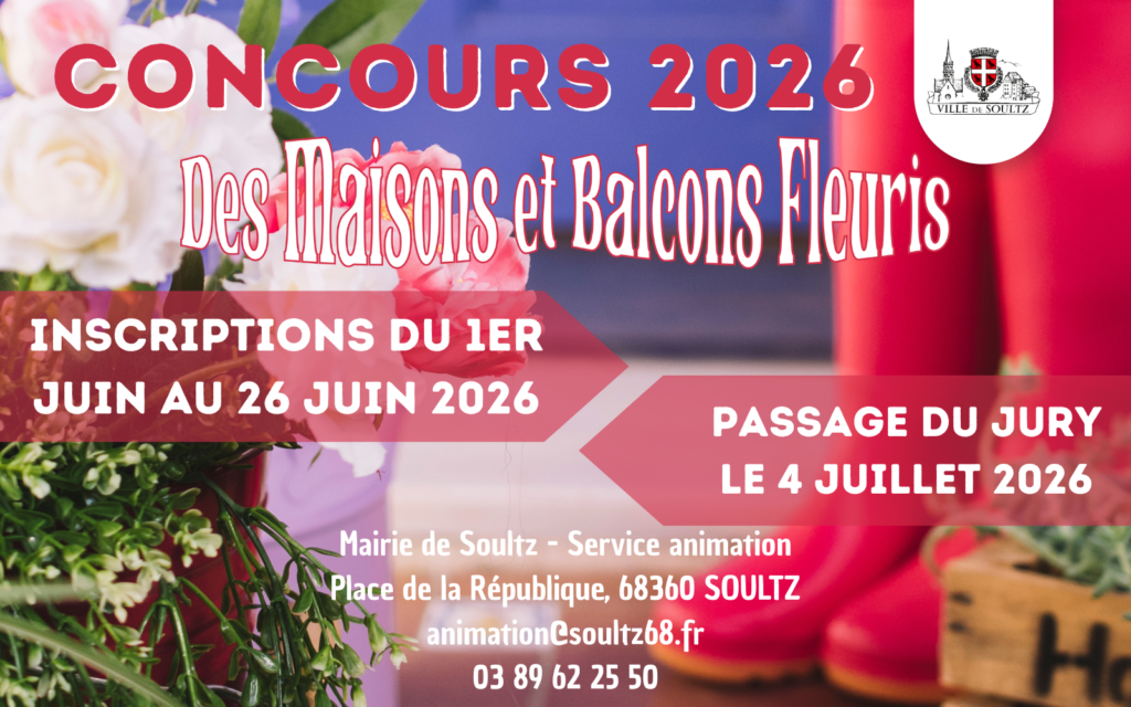 Concours des Maisons et Balcons Fleuris – édition 2026