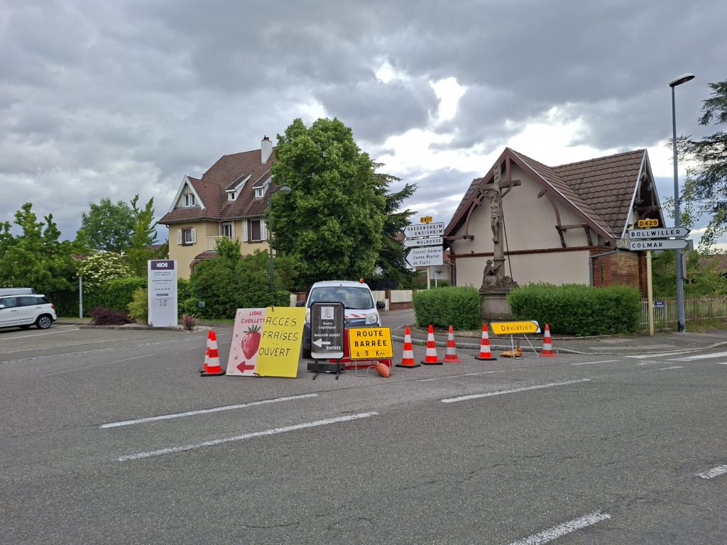 INFOS TRAVAUX : ROUTE DE RAEDERSHEIM