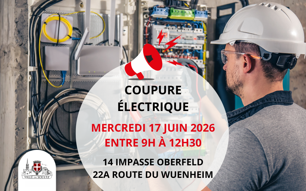 INFO : COUPURE DE COURANT POUR TRAVAUX