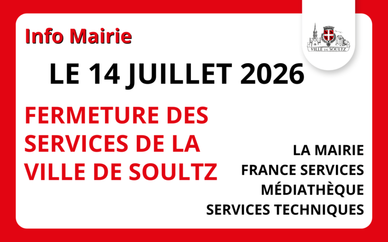 Fermeture des services de la Ville de Soultz