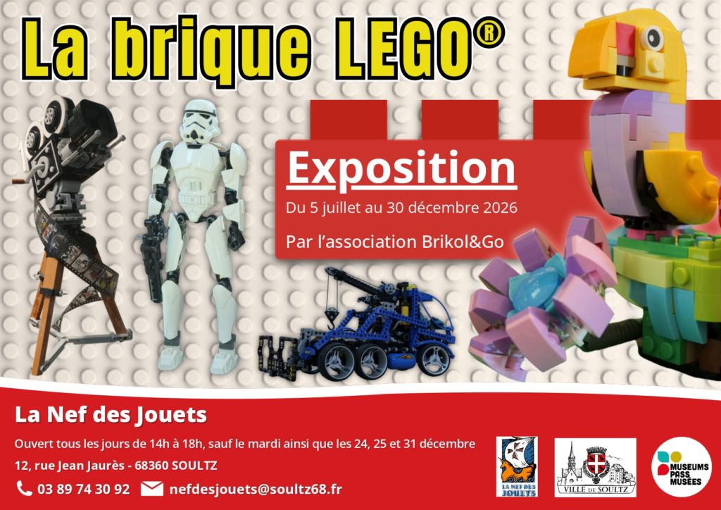 Exposition « La brique LEGO® » à la Nef des Jouets