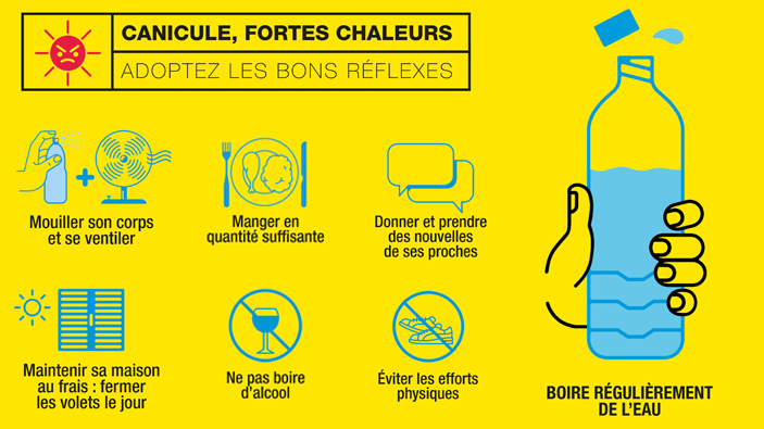 Alerte canicule : ouverture d&rsquo;un espace rafraîchi à la Mairie