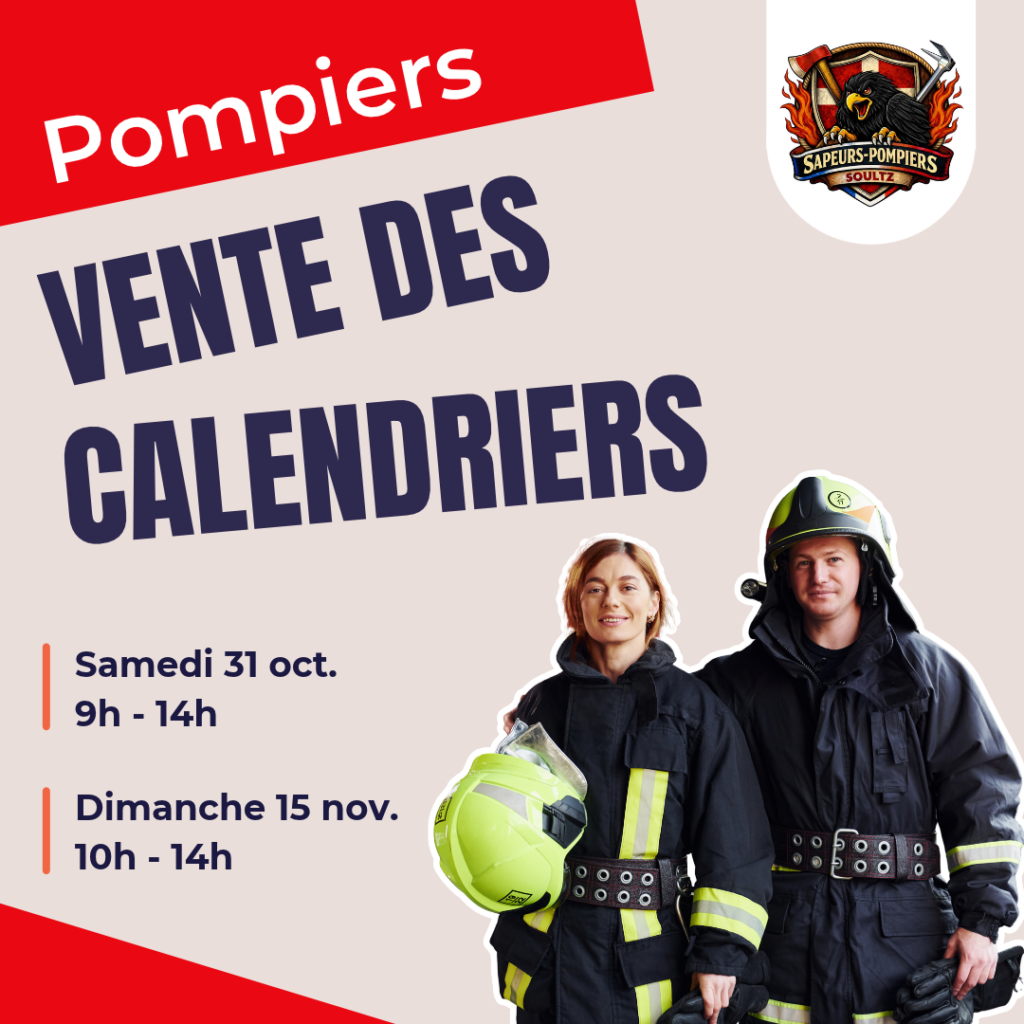 Pompiers : vente des calendriers