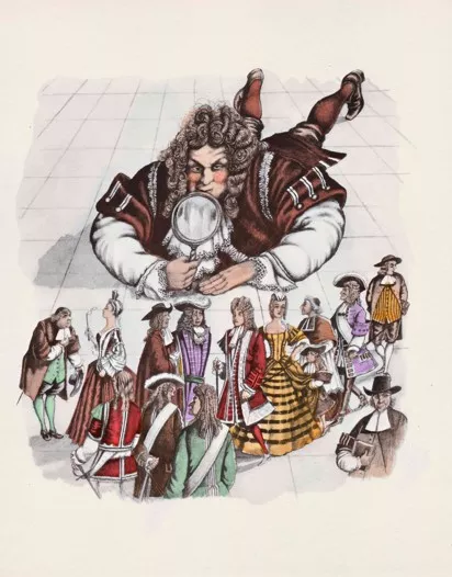 Illustration de Robert Beltz Les Caractères de la Bruyère